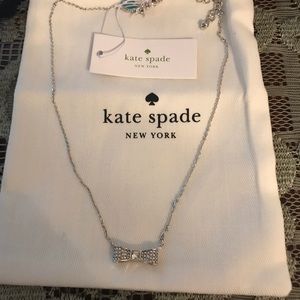 Kate Spade “Ready Set Bow” Silver Pendant